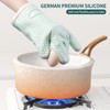 MAD SHARK Silicone Oven Mitts Heat Resistant 450 Degrees,Waterproof &