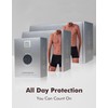AIRCUTE Washable Absorbency Urinary Incontinence Underwear for Men Boxer Briefs