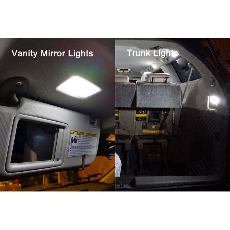 Xpismii 14 Piece 6000K White Highlander LED Interior Lights Kit