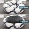 CIAOYNIMI Calming Dog Bed 50cm Fluffy Round Pet Beds Soft