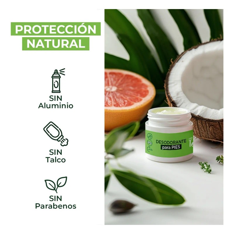 Desodorante De Pies Con Aceite De Teatree,consistencia Suave