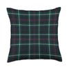Scottish Clan Mackenzie Modern Tartan Family Plaid Throw Pillow