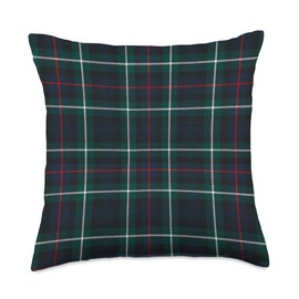 Scottish Clan Mackenzie Modern Tartan Family Plaid Throw Pillow