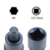 TOP-VIGOR Hex Bit Socket, 1/2" Drive x H8 (8mm) Allen