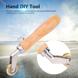 Waterproof Membrane Materia Brass Press Wheel, Single Layer Brass Penny Roller Hand Pressure Roller Corner Seam Brass Press Wheel Pressure Roller Roof Hot Air Plastic Welding Burner Accessories