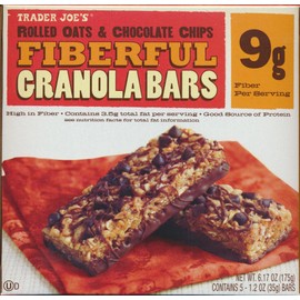 Trader Joe's Rolled Oats & Chocolate Chips Fiberful Cranola Bars