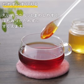 Marna Bee happy Honey Dipper Small (scooping without sagging / narrow tip for corner) Honey Dipper Honey Spoon Honey Stick