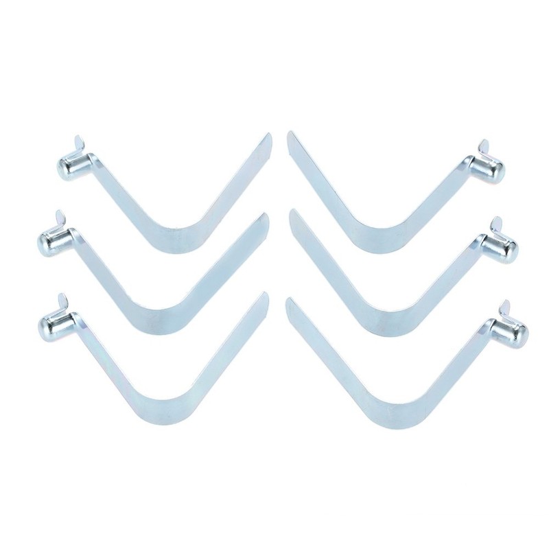 Lixada 6 clips de resorte para barra de tienda de