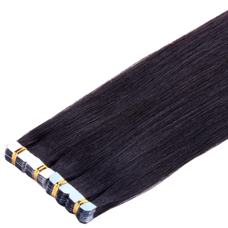 NICEHAIR Human Hair Seal Extensions, Wig, Tape Extensions, Straight, Long,