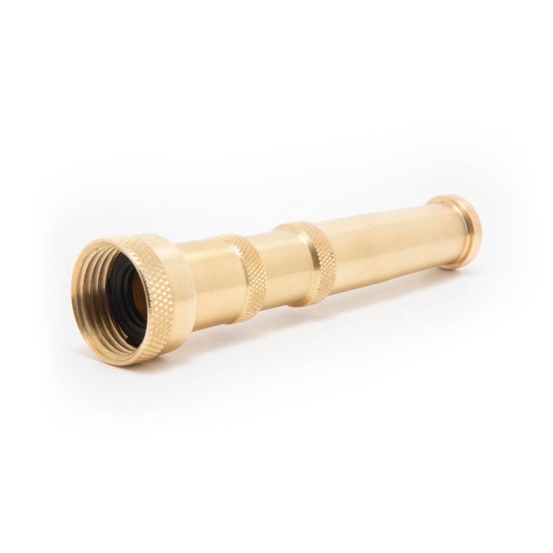 2-Pack 3-in-1 Multi-Purpose 5-inch Brass Twist Garden Hose Nozzle with