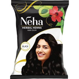 Neha Herbals Henna Colour, 10개, BLACK / Neha Herbals Henna Colour, 10개, BLACK