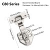 SEIWEI C80 Non Overlay Cabinet Hinge with Face Frame Plate