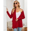 Rapbin Womens Lightweight Black Cardigan Long Sleeve Open Front Cardigans