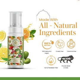 LUXURIATE Vitamin C & B3 Foaming Face Wash 100ml | Brightening & Glowing Skin Deep Clean Pores, All Skin Types, Daily-use to Refines Skin Texture, Prevent Premature Aging & Nourishes and Hydrates Skin