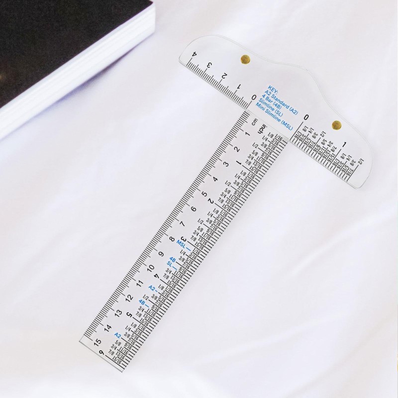 Fenteer Clear Acrylic T Square Ruler T Ruler Drafting Ruler