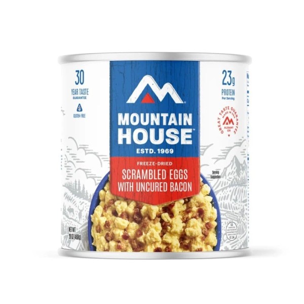 Freeze Dried Scrambled Eggs Bacon Gluten Free Emergency Food 30-Year
