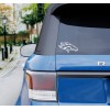 Unbranded Denver Broncos Vinyl Decal - Black, 4"