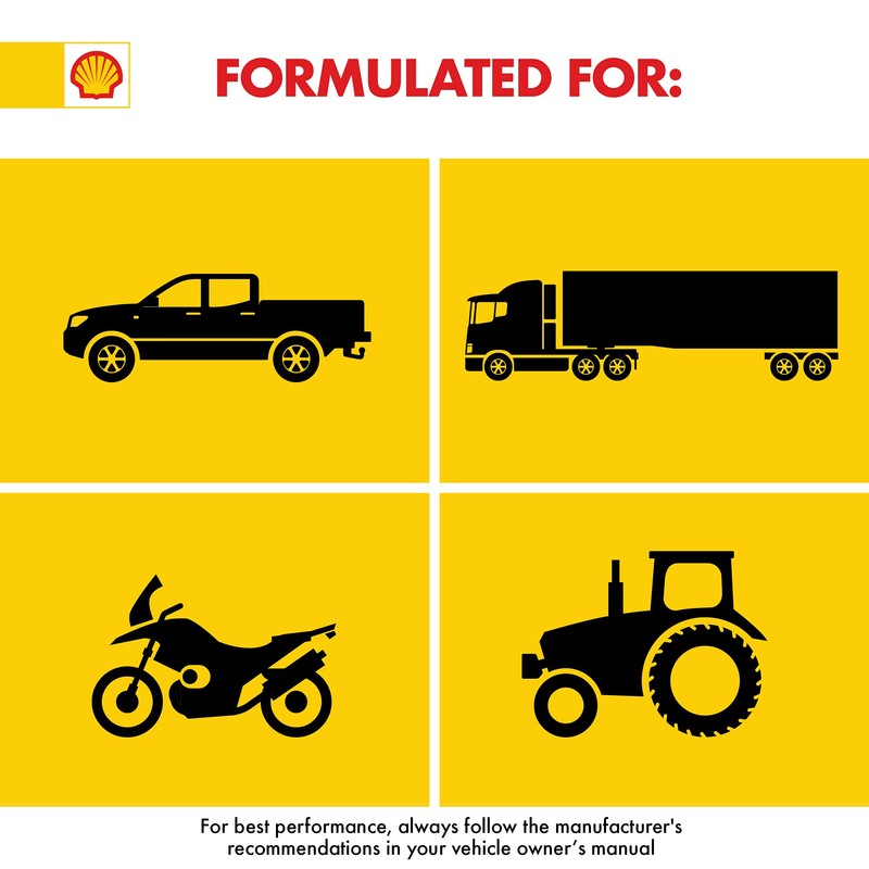 Rotella Shell T6 Full Synthetic 5W-40 Diesel Engine Oil (1-Quart,