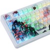 JOMKIZ Ink Painting Keycaps, Red Plum Blossom Landscape Cherry Profile