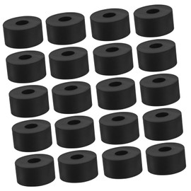 Sosoport 20pcs Rubber Flowerpot Tray Pads Round Flower Pot Tray Pot Pad Non Slip Furniture Shockproof Floor Protector