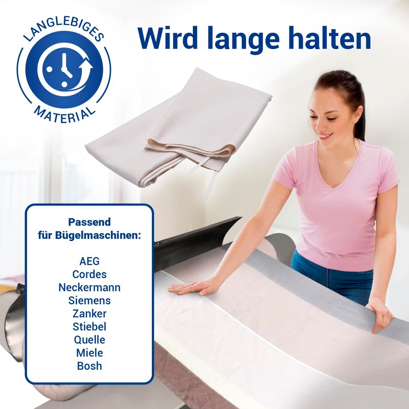 VIOKS Roller Cover for Lack Ironing Machine, Mack Cover 85