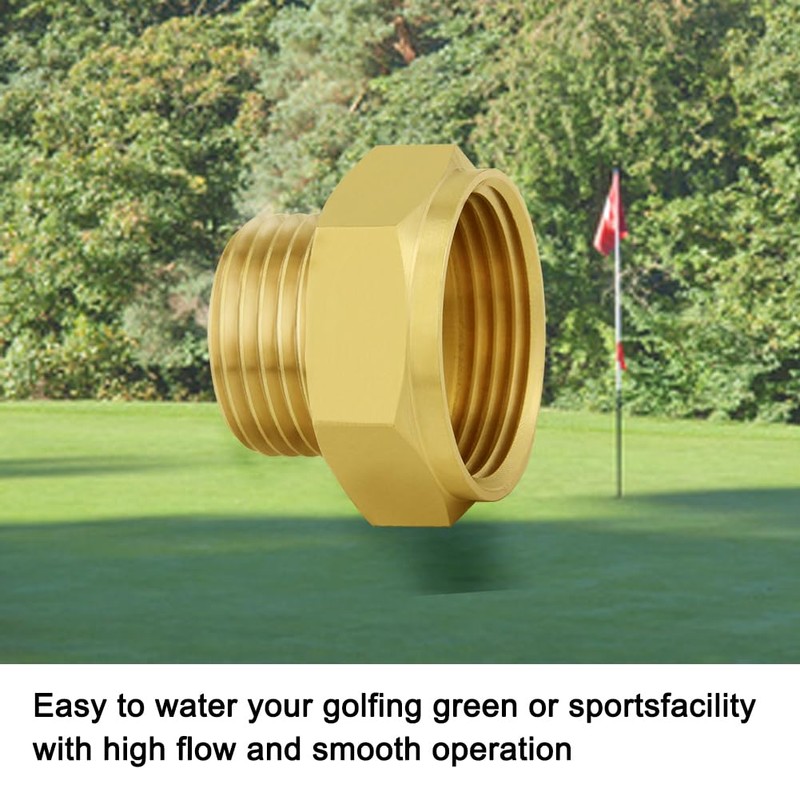 Joywayus Garden Hose Adapter, 1" NPSH Female x 3/4" GHT