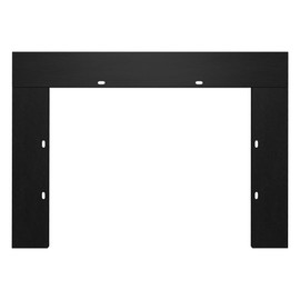 Dreamflame Electric Fireplace Trim Kit for 36inch Fireplace Electric Inserts, Metal Construction Plates, Black-B09R1X2S59