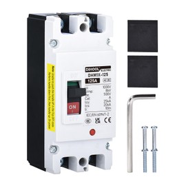 DIHOOL DC Main 125 Amp Circuit Breaker, 500V Battery Disconnect Switch, Master Switch for Boat Trolling Motor Marine ATV Trailer