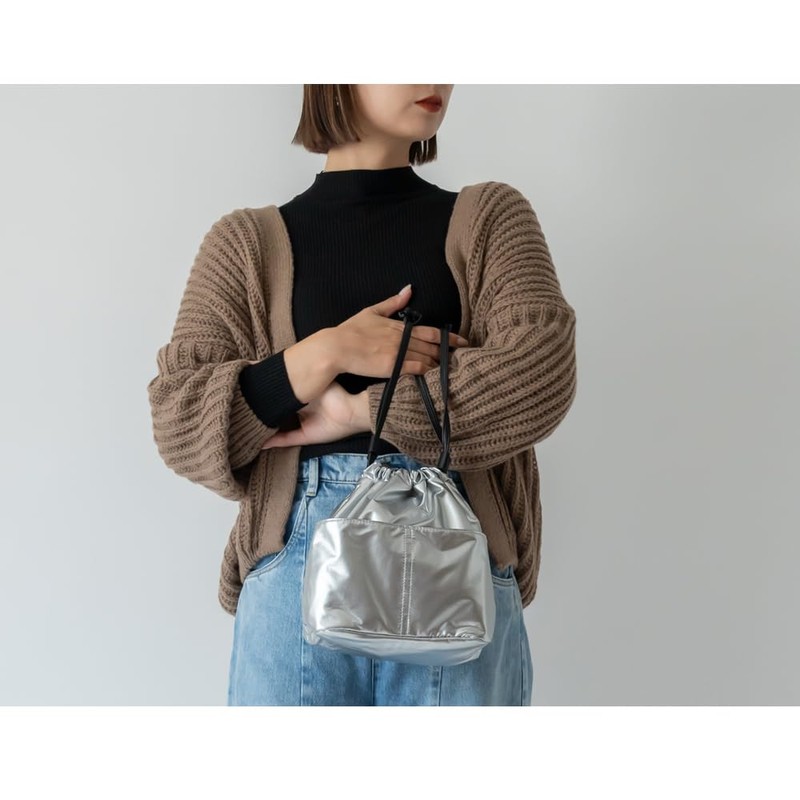 Rename RSG23136 3-Way Shiny Drawstring Tote Shoulder Bag