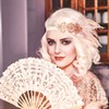 BABEYOND Cotton Lace Folding Handheld Fan Embroidered Bridal Hand Fan