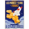 French Pommes de Terre 1935 Food Potatoes Advertising Giclee Canvas