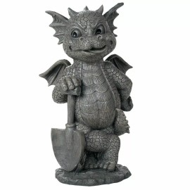 Pacific Giftware Garden Dragon Green Thumb Gardener Dragon Decorative Garden