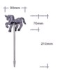 TE-Trend Pack of 6 Unicorn Pens Ballpoint Pens Unicorn Topper