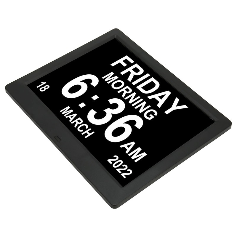 8.7inch Digital Day Calendar Clock Auto Dimming Large Display Medication