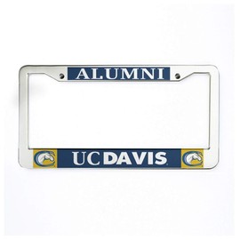UC Davis Alumni Car License Plate Frames UV Print Metal Car Tag Holder with Screws for Women Men
