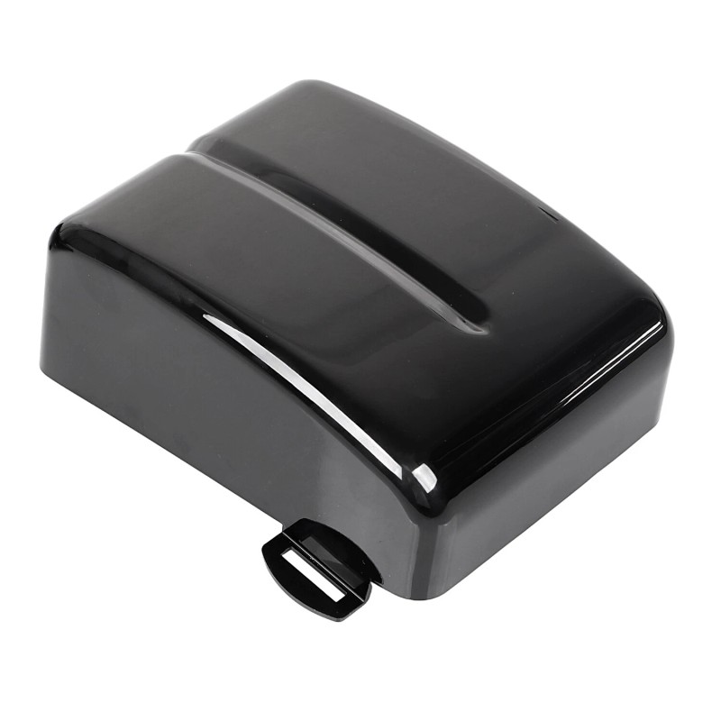 Unbranded Gloss Black Battery Box Side Covers For Harley Dyna