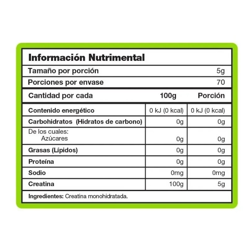 Creatina Monohidratada 100% Pura 350g Mad Labz *