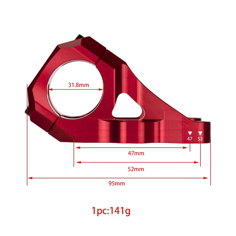 CYSKY Direct Mount Stem 31.8 mm Clamp, One Piece Construction,
