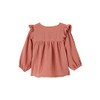 Vertbaudet Girls Baby Flounce Blouse, antique pink