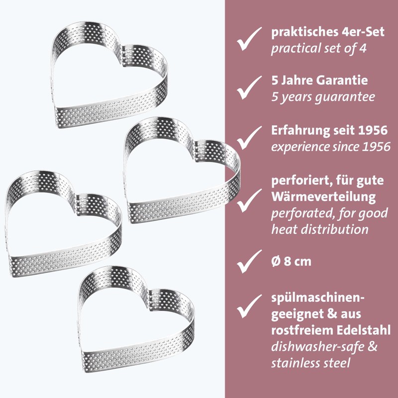 Westmark Tartelette Frame Pack of 4 - Perfect Tart and