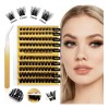 Kit De Pestañas Autoadhesivas Impermeable Y Reutilizable Diy Negro C