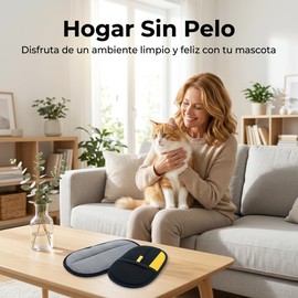 KEUF Guantes Quita Pelo para Mascotas 3pcs - Removedor de Pelo Reutilizable de Doble Cara para Perros y Gatos, Cepillo Quita Pelusa para Ropa, Sofá, Alfombra y Asientos de Auto