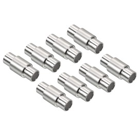 PATIKIL 8 Pack Inline Axle Spacer Speed Bearing Aluminium for 8 mm Axle Roller Silver