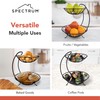 Spectrum Yumi 2 Tier Fruit Basket Server for Kitchen Counter