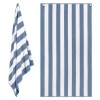 White Classic Beach Towels Oversized Cabana Stripe Cotton Bath Towel
