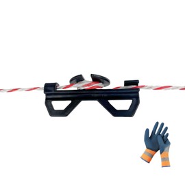 25 Pcs Electric Fence Poly Wire Tensioner,Rapid Rope Wire Tightener,Portable Electric Fence Insulator for Inline Fixing