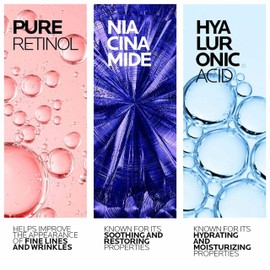 La Roche-Posay Pure Retinol Face Serum with Vitamin B3, Anti Aging Face Serum for Lines, Wrinkles & Premature Sun Damage to Resurface & Hydrate, Suitable for Sensitive Skin, 1.0 Fl. Oz