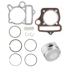 Syx Moto 125cc Dirt Bike Piston, 125cc 54mm Engine Parts Piston Set Rings Seals Suitable for Loncin LiFan ATV Go Kart Bike
