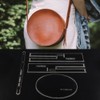 Leather Craft Clear Acrylic Shoulder Bag Round Bag Pattern Stencil