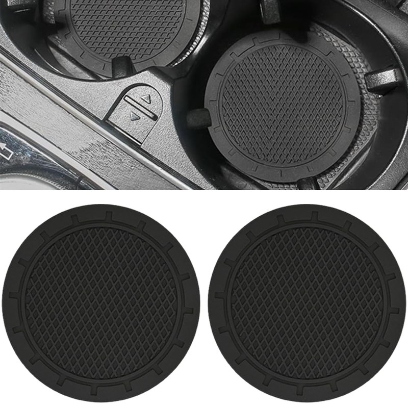 Ram® Universal Car Cup Holder Coasters, Anti-Grip Cup Holders for